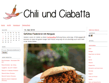 Tablet Screenshot of chili-und-ciabatta.de